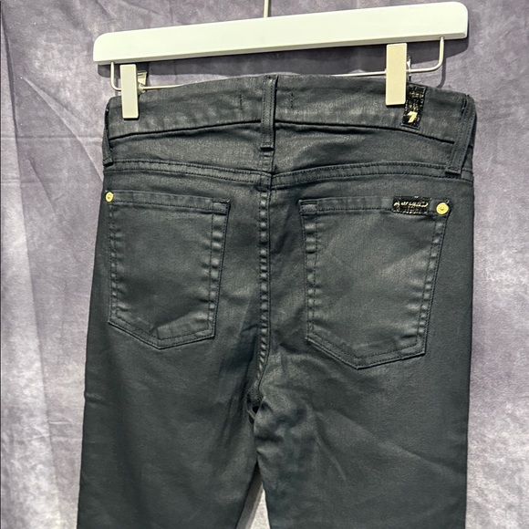 7 for all mankind Black Jeans with Gold Accents